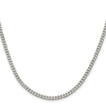 3.5mm Silver Curb Link Chain