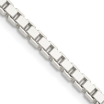 Italian 3mm Sterling Silver Box Chain 2