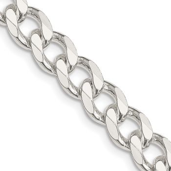 8.25mm Sterling Silver Curb Link Chain 2