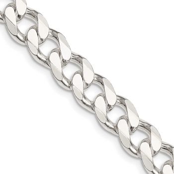 9.25mm Sterling Silver Curb Link Chain 2