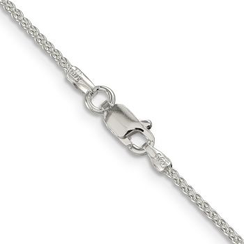 Italian 1.5mm Round Parisian Wheat Chain Necklace in Sterling Silver 3