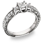silver engagement rings