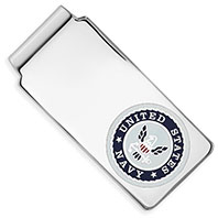 U.S. Navy Money Clip in Sterling Silver