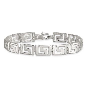 Women's Greek Key Bracelet in Sterling Silver 3