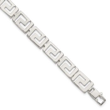 Women's Greek Key Bracelet in Sterling Silver