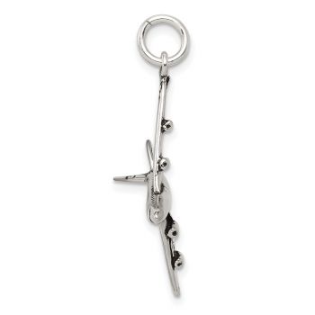 Silver Passenger Commercial Airliner Plane Pendant 2