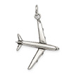 Silver Passenger Commercial Airliner Plane Pendant