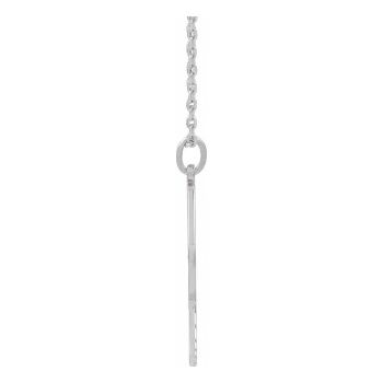 14K White Gold Personalized Pickleball Paddle Necklace for Women 3