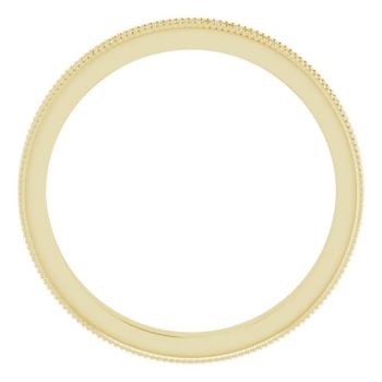 2.5mm 14K Gold Paisley Wedding Band Ring for Women 2