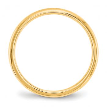14K Gold Comfort-Fit Lightweight 2mm Wedding Band Ring 2
