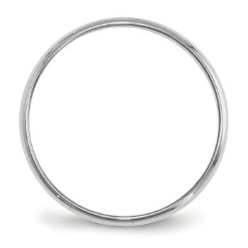 Lightweight Plain 2mm Wedding Band Ring in 14K White Gold 2