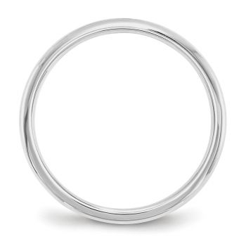 2mm Plain Comfort Fit Wedding Band Ring in 14K White Gold 2