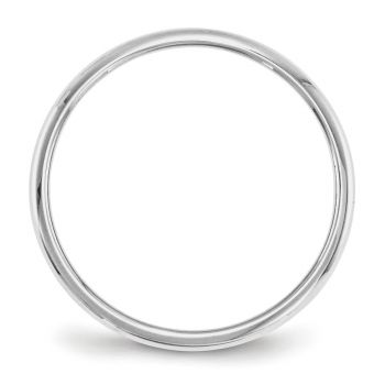 Plain Polished 2mm Wedding Band Ring in 14K White Gold 2