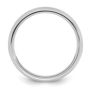 Platinum 3mm Plain Comfort Fit Wedding Band Ring 2