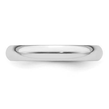 Platinum 3mm Plain Lightweight Wedding Band Ring 3