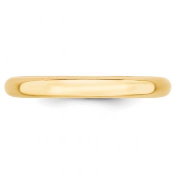 3mm Plain Comfort Fit 14K Gold Wedding Band Ring 3