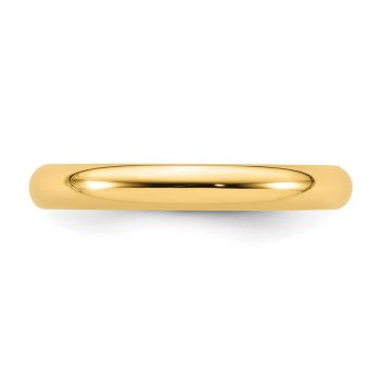 3mm Plain Comfort Fit 14K Gold Wedding Band Ring 4