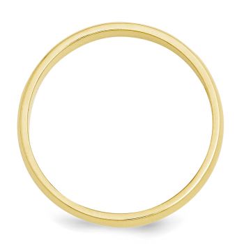 14K Gold Plain Polished 3mm Wedding Band Ring 2