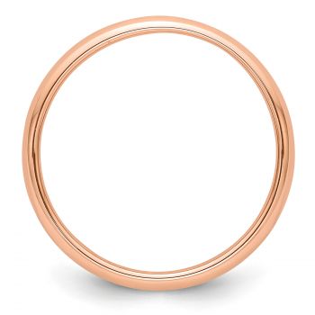 Plain Polished 3mm Wedding Band in 14K Rose Gold 2