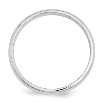 3mm Plain Polished Wedding Band Ring in Platinum 2