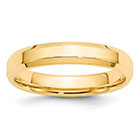 4mm Beveled 14K Gold Wedding Band Ring for Women