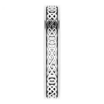 4mm Celtic Knot Wedding Band Ring in Platinum 4