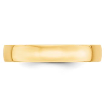 Comfort-Fit Lightweight 4mm Wedding Band in 14K Gold 2