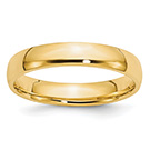 Comfort-Fit Lightweight 4mm Wedding Band in 14K Gold