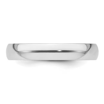 Platinum 4mm Comfort-Fit Lightweight Wedding Band Ring 3