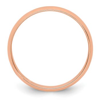 Lightweight Plain 4mm 14K Rose Gold Wedding Band Ring 2