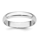 4mm Plain Lightweight Wedding Band Ring in Platinum