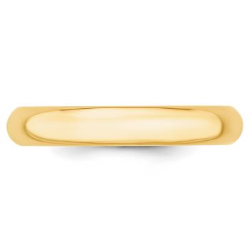 4mm Plain Comfort Fit Wedding Band Ring in 14K Gold 3