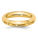 4mm Plain Comfort Fit Wedding Band Ring in 14K Gold