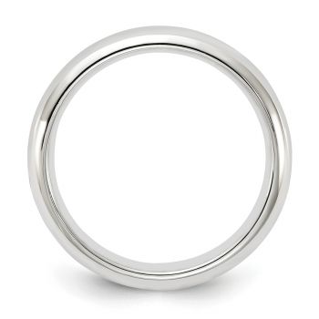 4mm Plain Comfort Fit 14K White Gold Wedding Band Ring 2