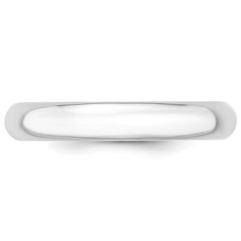 4mm Plain Comfort Fit 14K White Gold Wedding Band Ring 3