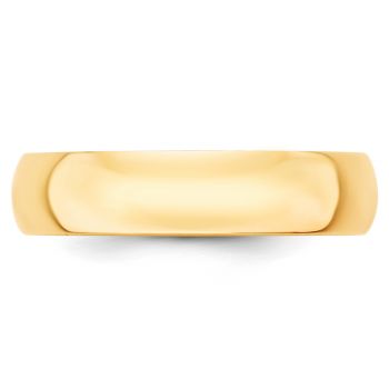 Lightweight Plain 5mm Wedding Band in 14K Gold 2