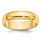 Lightweight Plain 5mm Wedding Band in 14K Gold