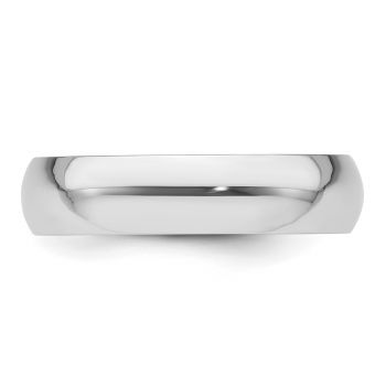 Platinum 5mm Plain Lightweight Wedding Band Ring 3