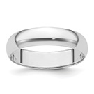 Platinum 5mm Plain Lightweight Wedding Band Ring