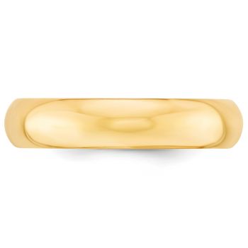 14K Gold 5mm Plain Comfort Fit Wedding Band Ring 3