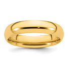 14K Gold 5mm Plain Comfort Fit Wedding Band Ring