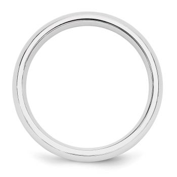 Platinum 5mm Plain Comfort Fit Wedding Band Ring 2