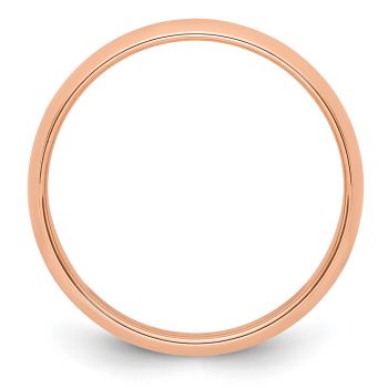 Plain Polished 5mm 14K Rose Gold Wedding Band Ring 2
