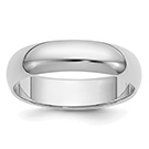 5mm Plain Polished Wedding Band Ring in Platinum