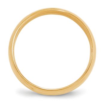 Comfort-Fit Lightweight 6mm 14K Gold Wedding Band Ring 2