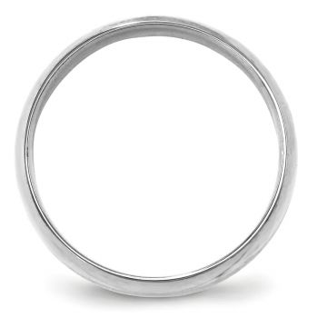 14K White Gold Comfort-Fit Lightweight 6mm Wedding Band Ring 2
