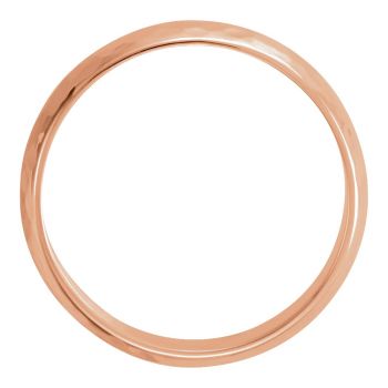 6mm 14K Rose Gold Hammered Wedding Band Ring 2
