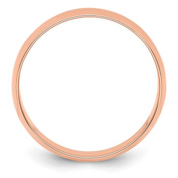 Lightweight Plain 6mm Wedding Band Ring in 14K Rose Gold 2