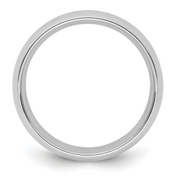 6mm Plain Comfort Fit Wedding Band Ring in Platinum 2