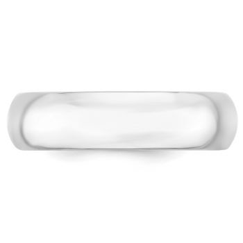 6mm Plain Comfort Fit Wedding Band Ring in Platinum 3